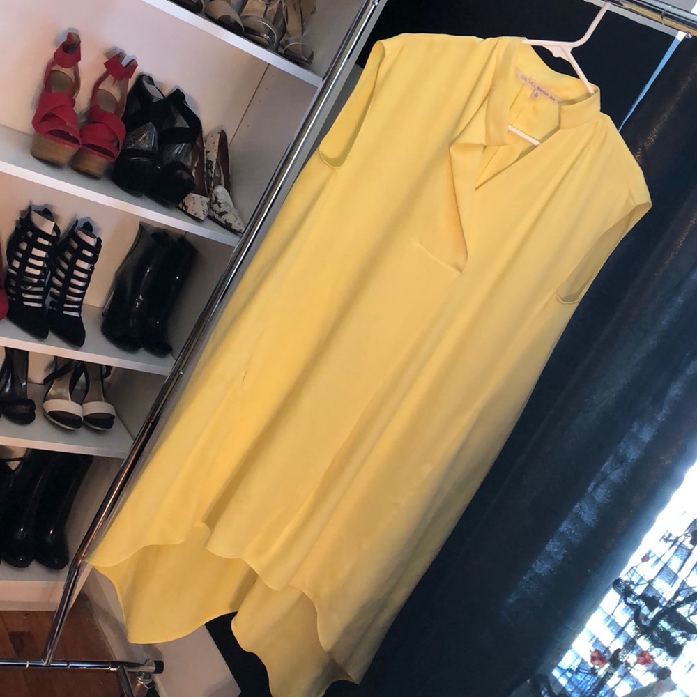 Light yellow flowy dress